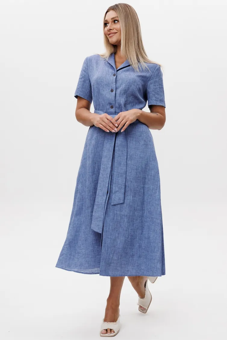Dress Ma Cherie #4107 sinij melanzh