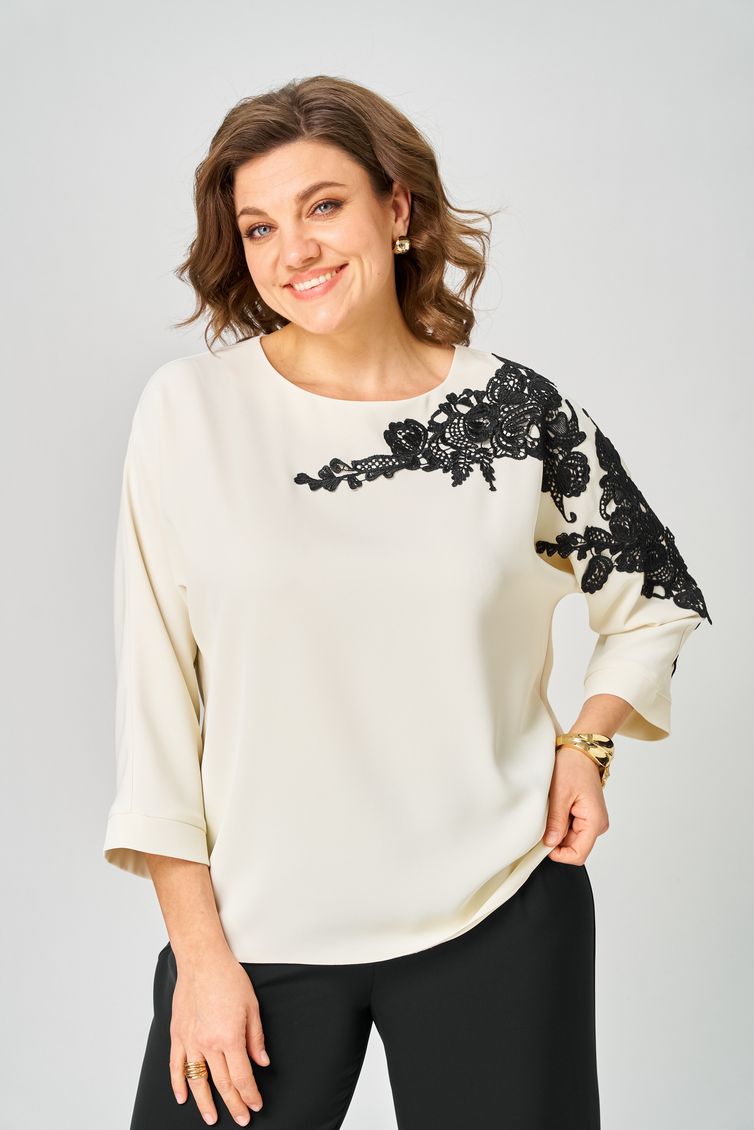 Блузка Rumoda арт. 2277 дл.р молочный