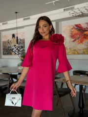 Sukienka Dilana Vip #2075 malina