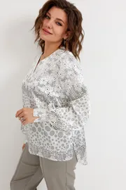 Bluzka BegiModa #4142 krugi na belom