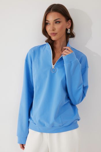 4057 голубой джемпер