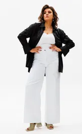 Trousers Anelli Laurel 1437 belye