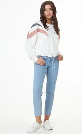 Свитшот Anelli Laurel 1018 белые тона