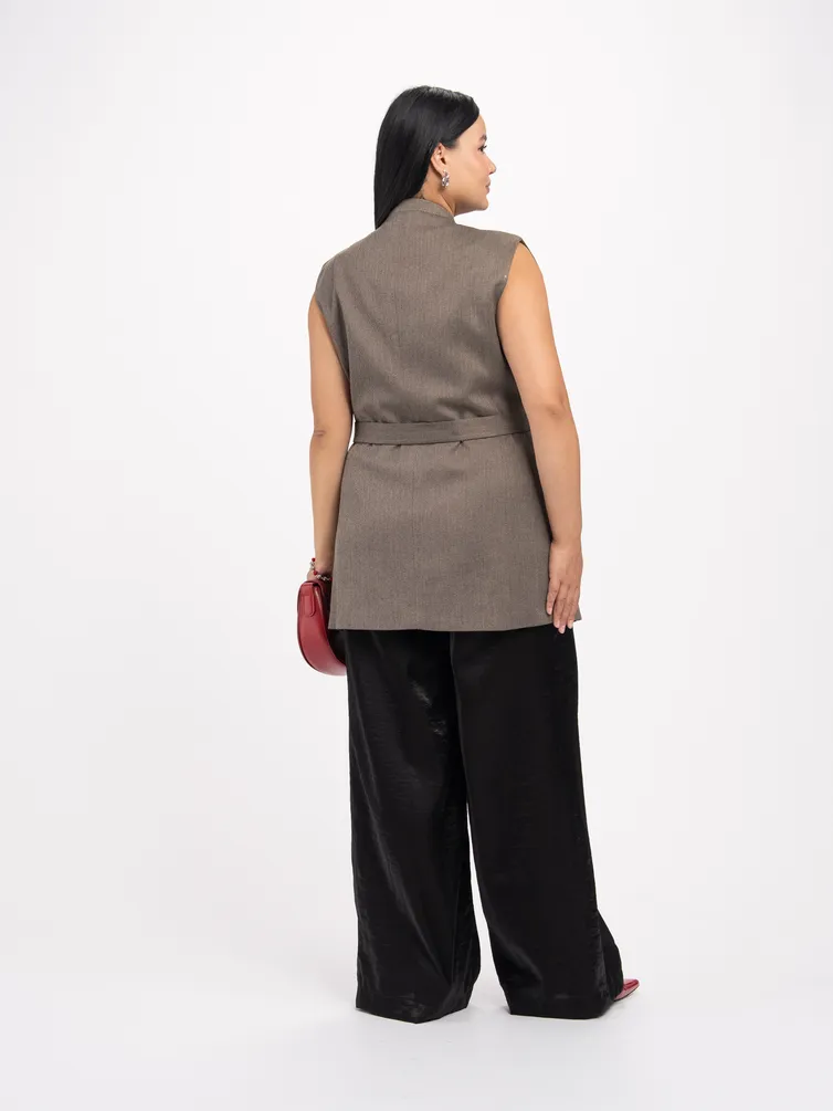 Kamizelka FASHION CENTRE #Pv-3841/Korichnevyj melanzh