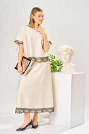 Костюм Ava fashion арт. М-196 молочный-шампанское