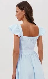 Sukienki V&N fashion 1158 goluboe