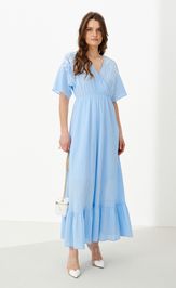 Платье PND 89583 голубой