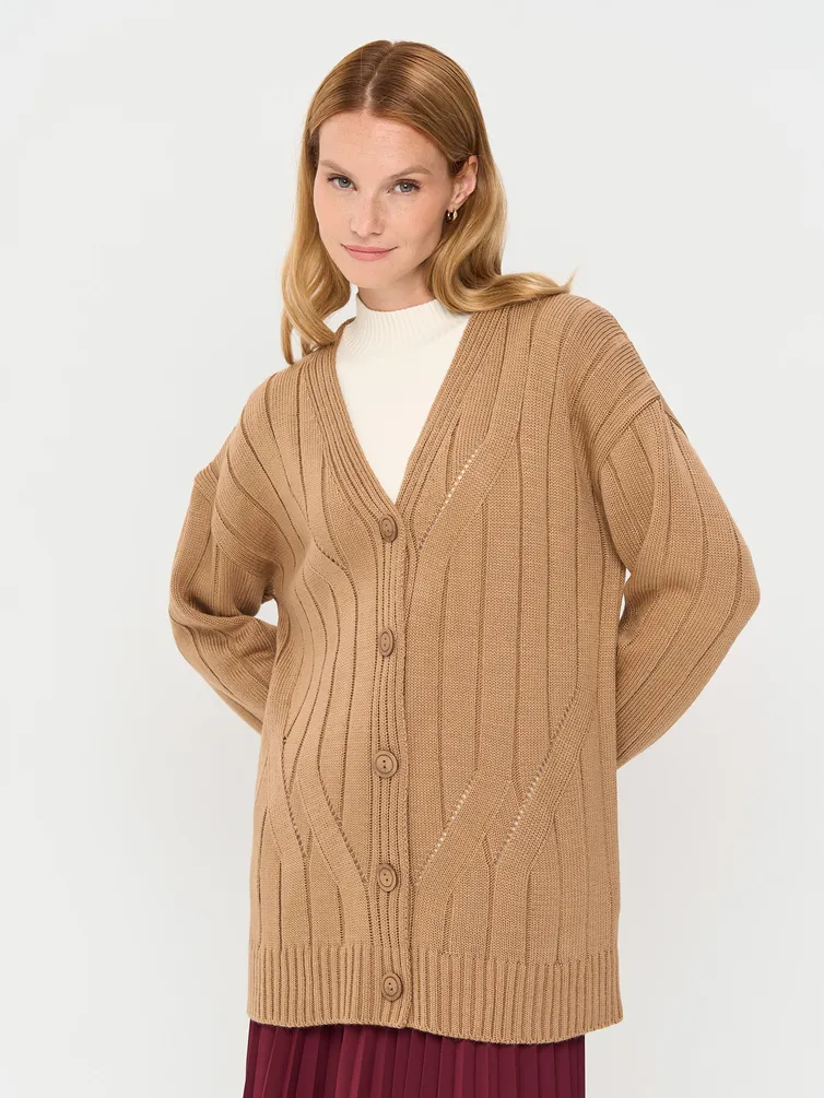 Кардиган Newvay арт. 9252-91052 карамельный кофе