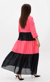Dress Anastasia 1241 rozovo-chernyj