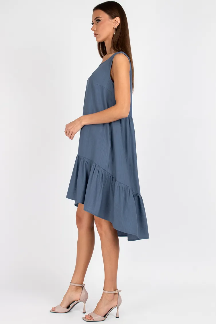 Dress VIZAVI #838 sero-sinij