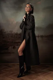 Coat Buter New #3476 korichnevyj