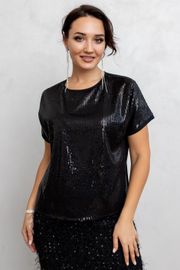Bluzka TOOK A LOOK & Angelika #TB-97-1 chernyj