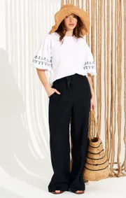 Trousers Elletto Life #2384 chern
