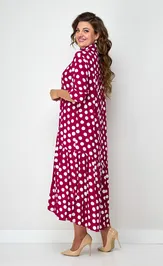 Dress Соломея Люкс 926/1 malinovyj