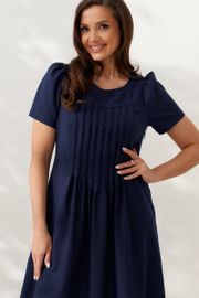 Sukienka Alta Moda #1033-7 temno-sinij