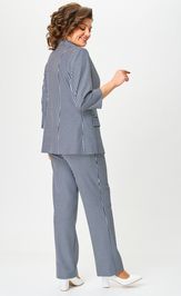 Костюм БелЭльСтиль 412-314/596-289 синяя полоска
