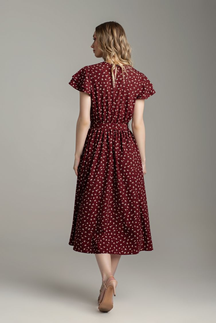Dress MARIKA #421 bordo