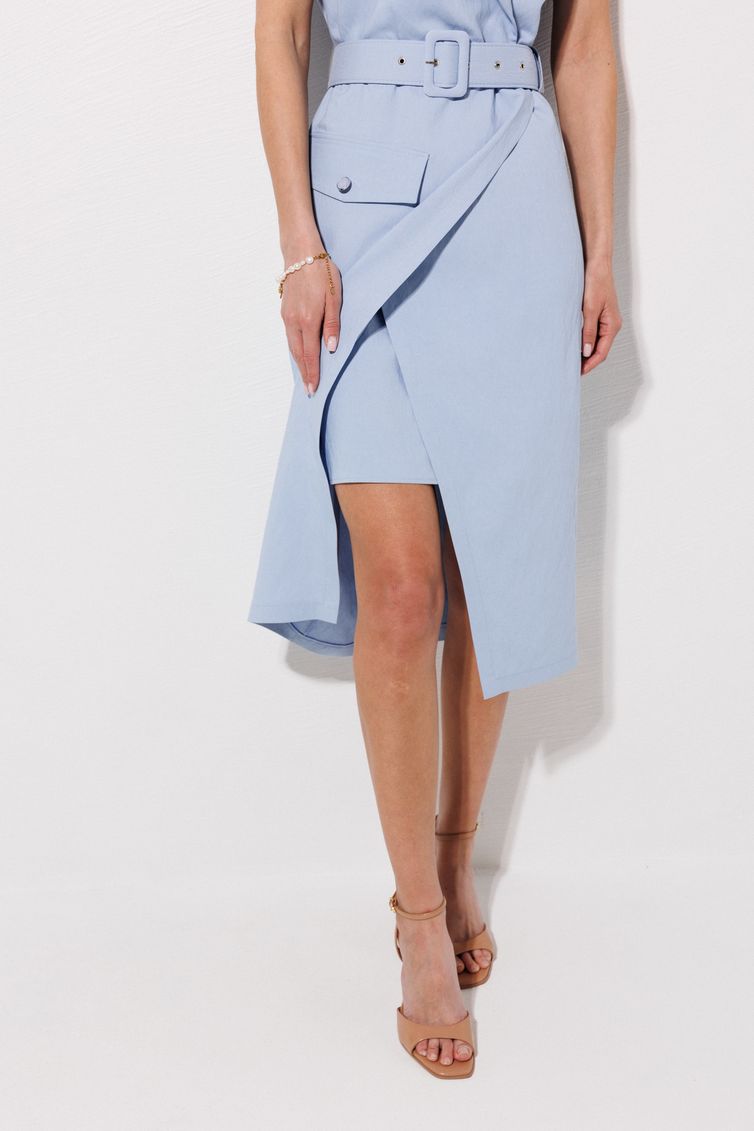 Платье Люше арт. 4390 голубой