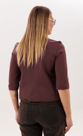 Блуза Anelli Laurel 1824 махагон