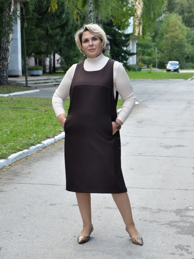 Платье NOVITA арт. 797 коричневый