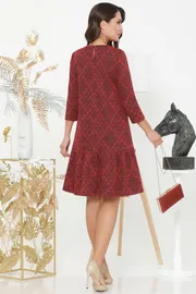 Sukienki DS Trend #P-4089 (Sledovat tendenciyam, red)
