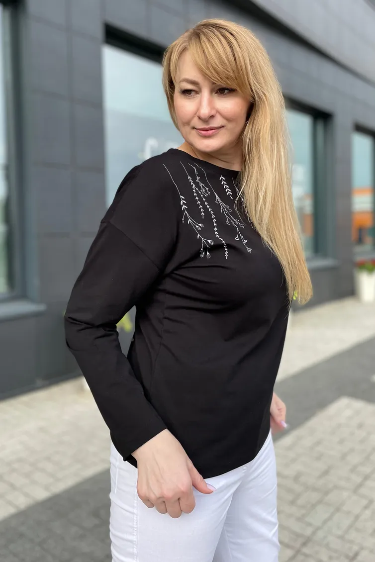 Skoczek Rumoda #2152 (dlinnyj rukav) chernyj