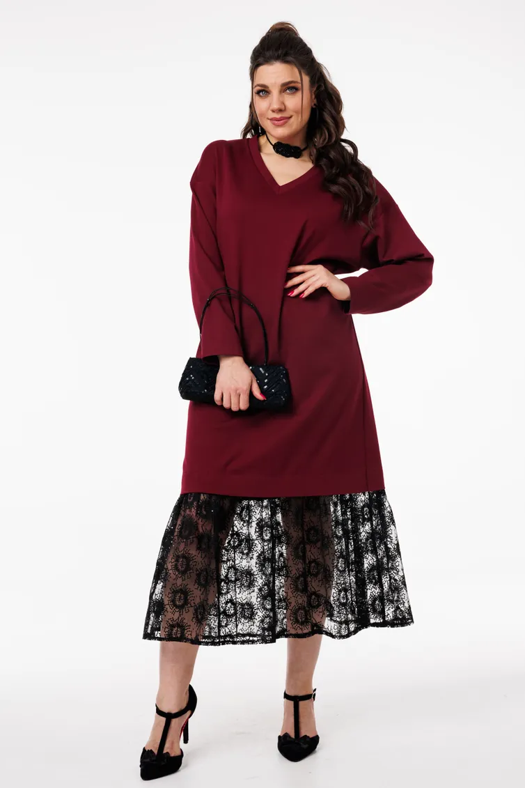 Sukienka Anelli Laurel #1739 Vinnyj soblazn