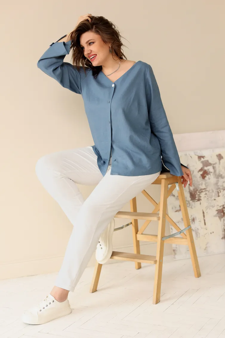 Блуза BegiModa арт. 4041 джинс