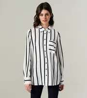Bluzka Panda #147240w belo-chernyj