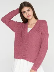 Sweter Newvay #7242-14128 t.pudra