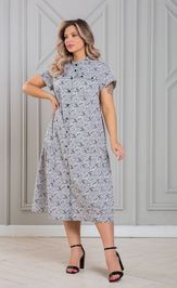 Dress NOVITA 1338-1 seryj