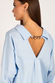 Blouse VIZAVI #727 goluboj