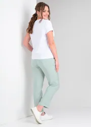 Комплект Vilena-fashion арт. 814 белый+светлая мята
