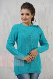 Джемперы, кардиганы, жакеты Newvay арт. 4477 бирюза