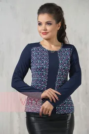 Блузки, туники Newvay арт. 3334 т.син/бабочки микс