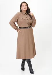 Sukienka Ava fashion #M-160 kapuchino