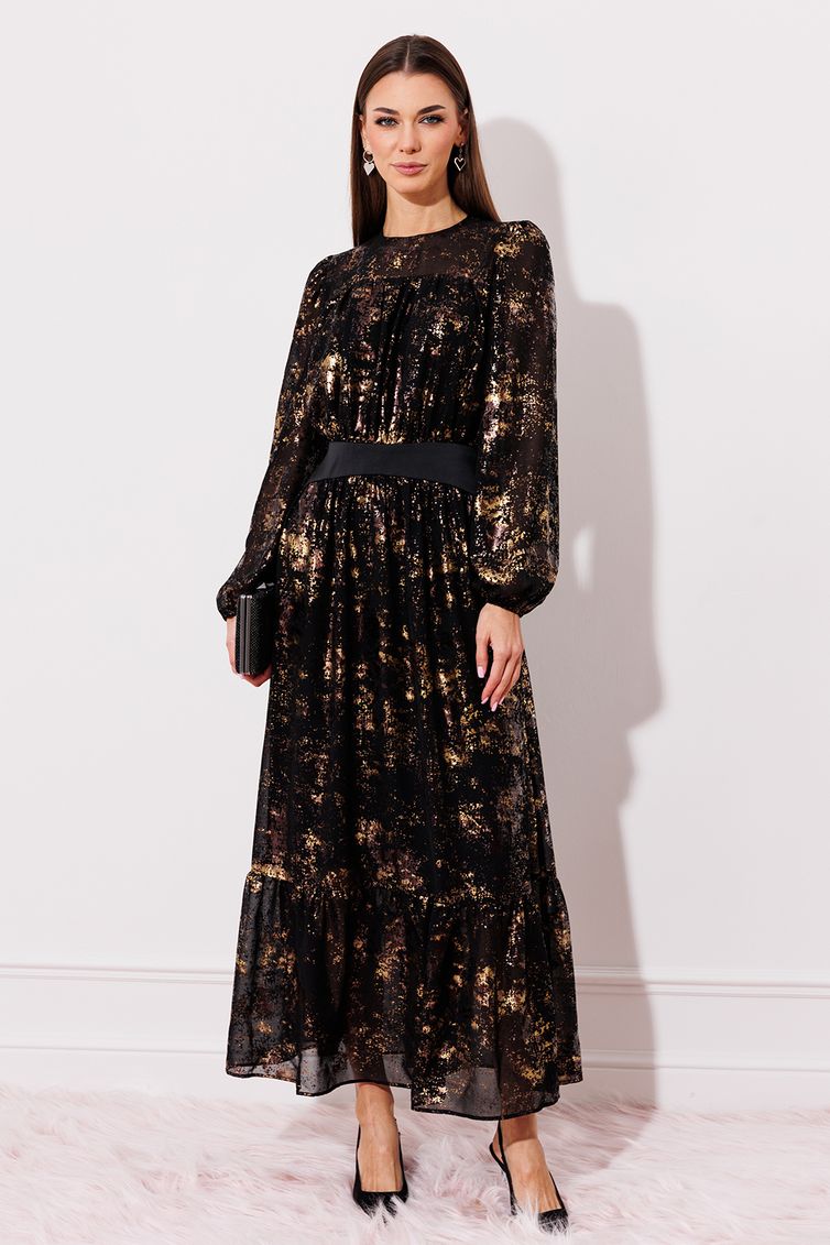 Платье Buter New арт. 2756 черный/золото