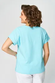 Блуза Rumoda арт. 2252 (короткий рукав) голубой