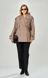 Тренч Ava fashion M-234 mokko