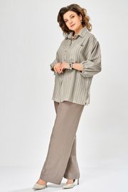 Комплект Ольга Стиль арт. С1017 хаки-коричневый