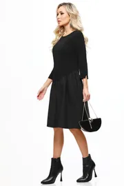 Dress DS Trend #P-4236-0354-02 (s volanom chernoe)