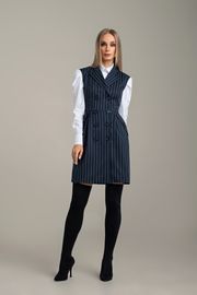 Dress MARIKA #361 t.sin v polosku