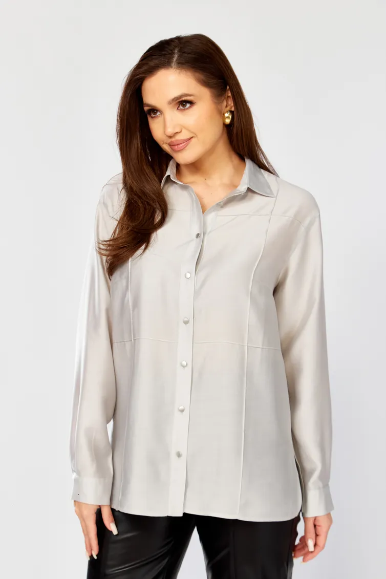 Blouse MALI #625-088 seryj