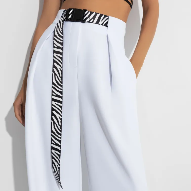 Spodnie CHARUTTI #Lifestyle (white, s poyasom)