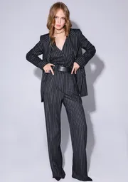 Suit Pirs #4115- sero-belaya poloska