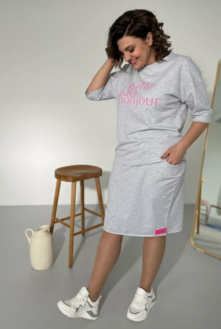 Spódnica Rumoda #2119 seryj
