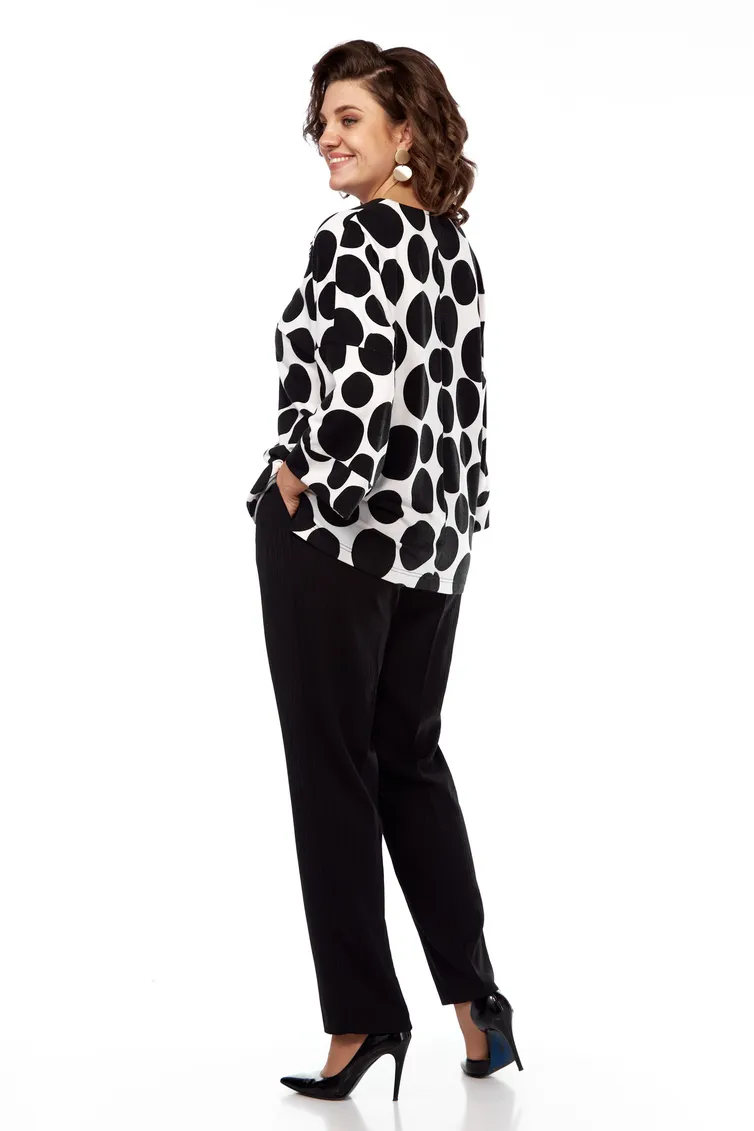 Blouson Abbi #4049 cherno-belyj