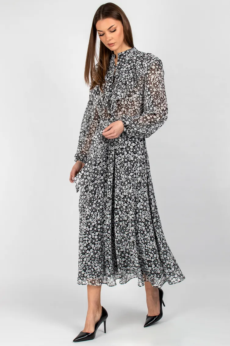 Dress VIZAVI #833 cherno-belyj