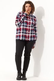 Рубашка BegiModa арт. 4103 красная клетка