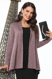 Sweter DS Trend #Kr-0141-0368-02 (raskleshennyj s dlinnymi rukavami)